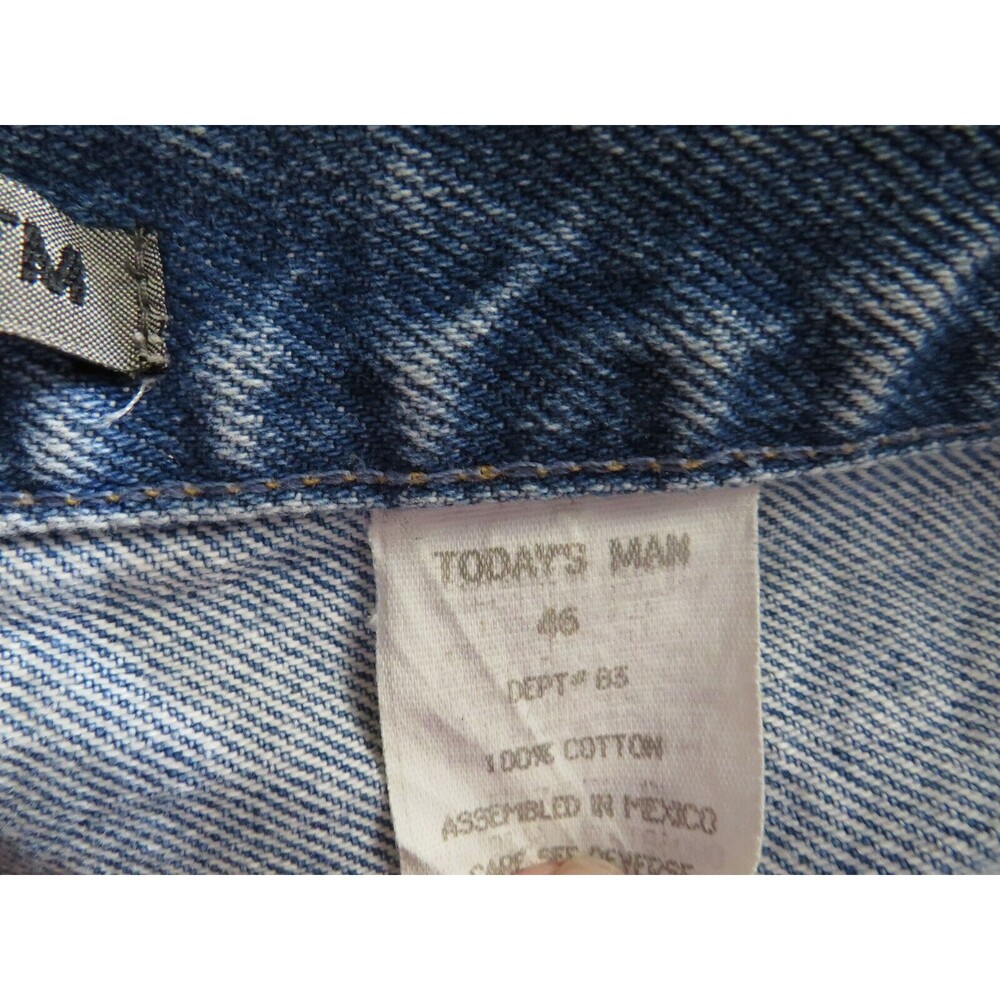 Today's Man Jean Shorts Denim Jorts Size 46 Excellent Condition - Picture 3 of 7